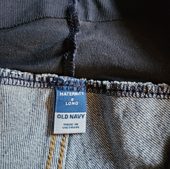 Old Navy Maternity Full Panel Wide Leg Jeans - Picture 4 of 4
